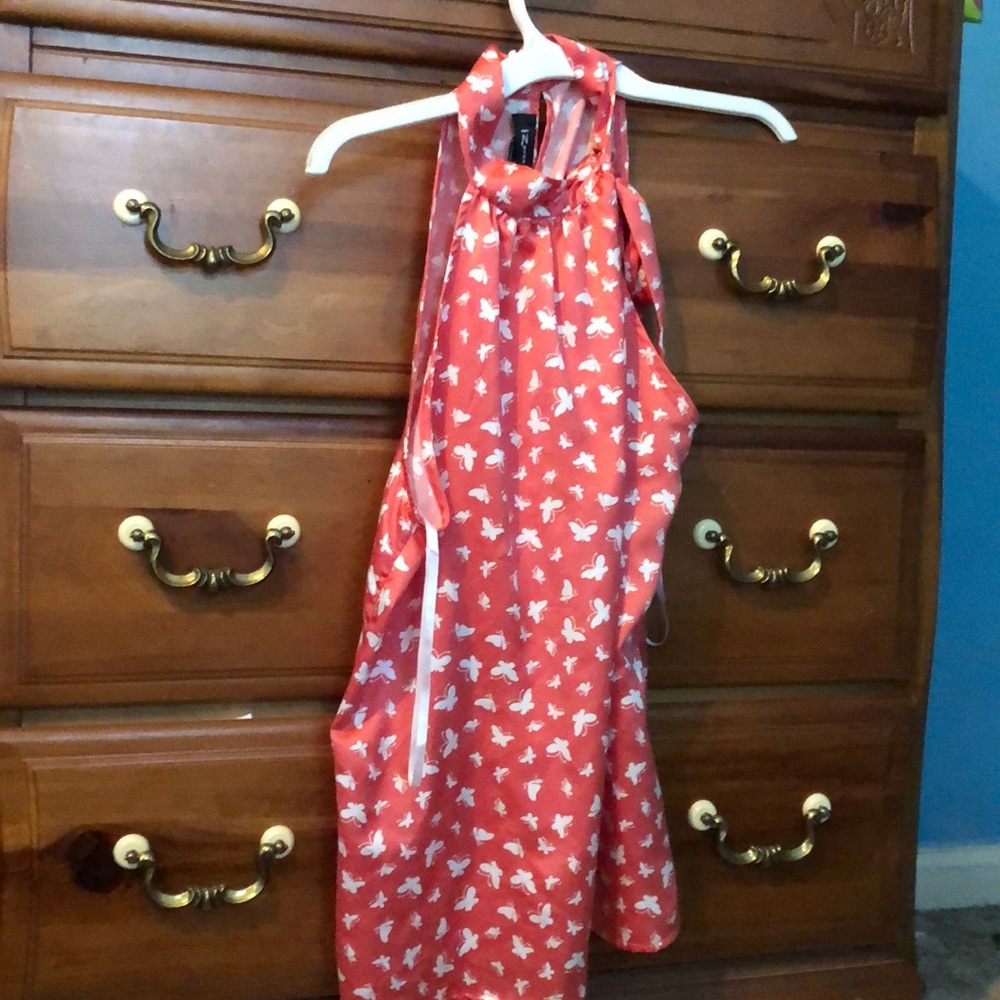 Pink butterfly blouse